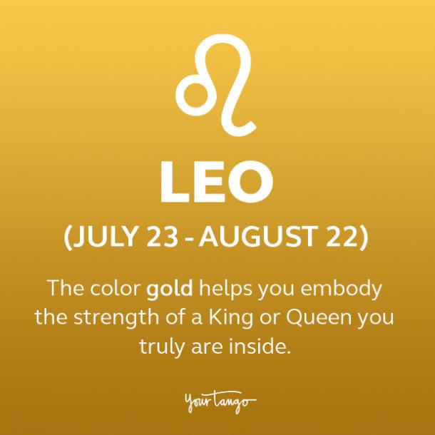 Signe du zodiaque Lion couleur or