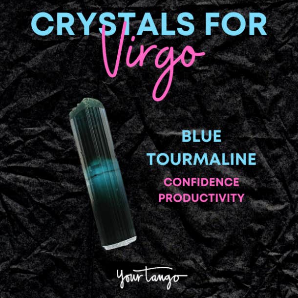 cristaux pour tourmaline bleu vierge