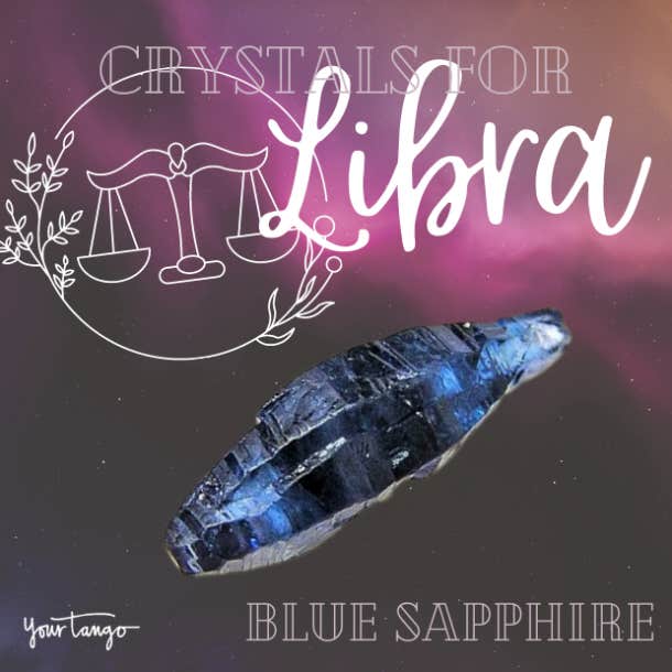 cristaux pour saphir bleu balance