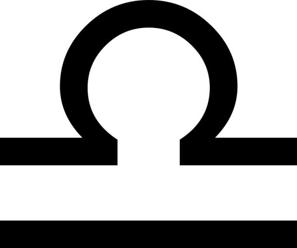 glyphe de la balance