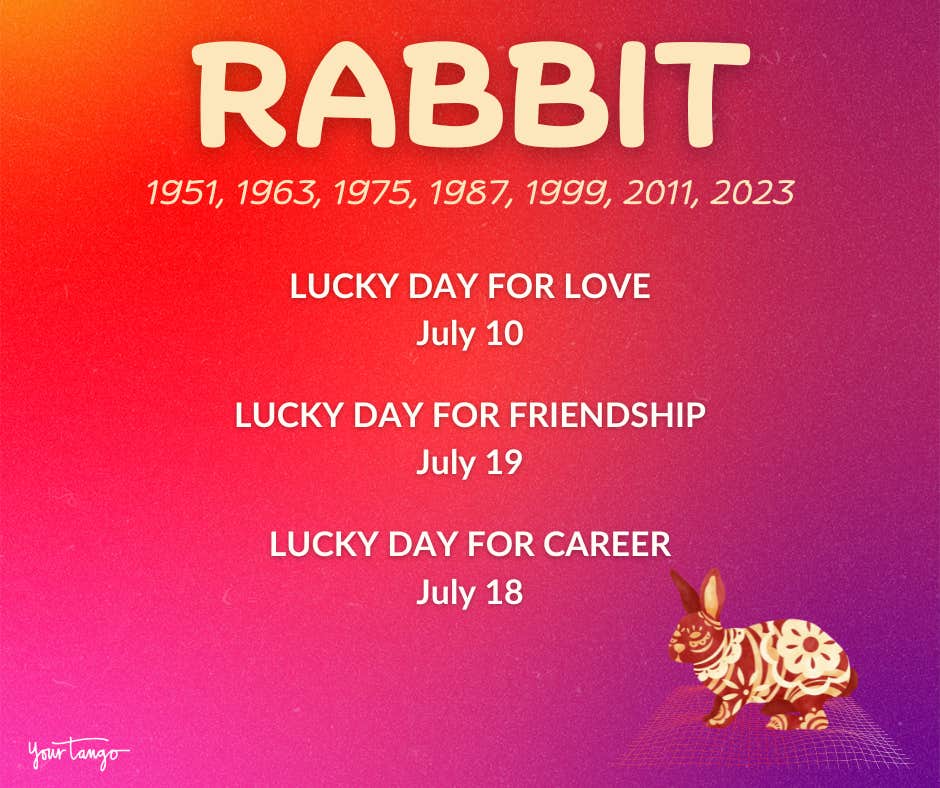 Horoscope chinois du lapin de juillet 2024