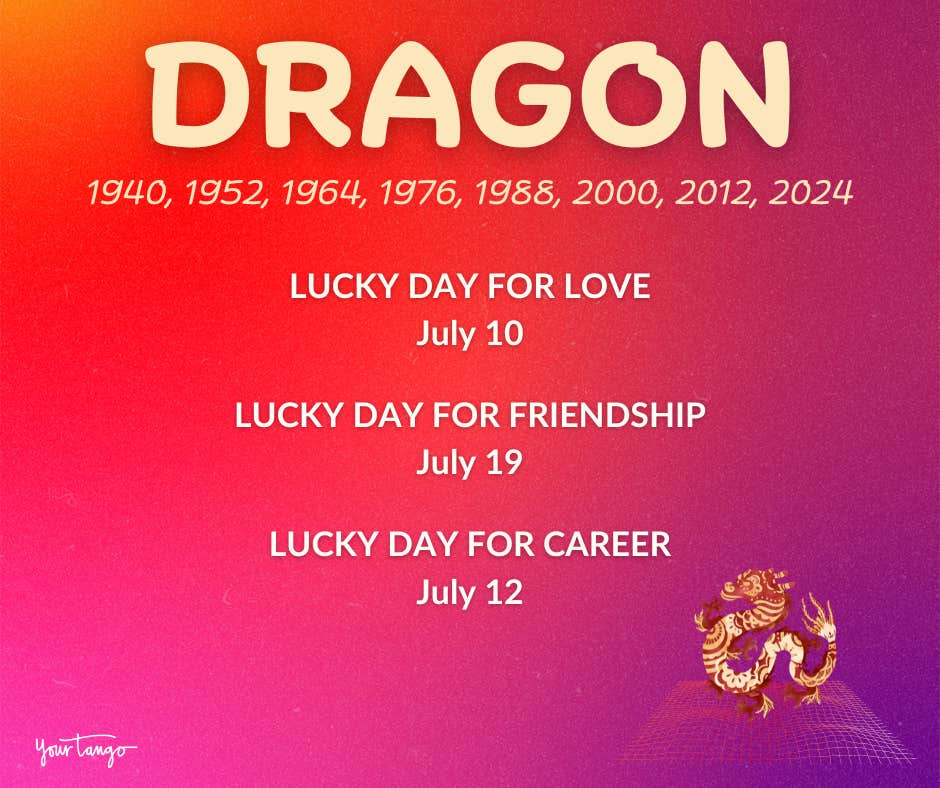 Horoscope chinois du dragon de juillet 2024