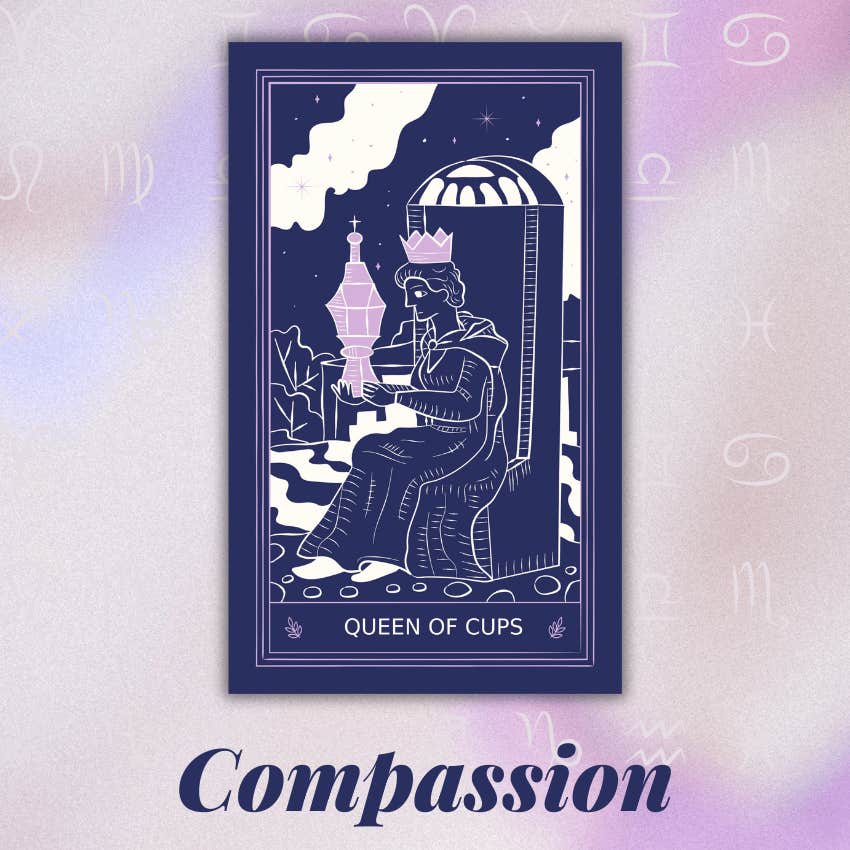 lion 2025 horoscope tarot janvier reine coupes