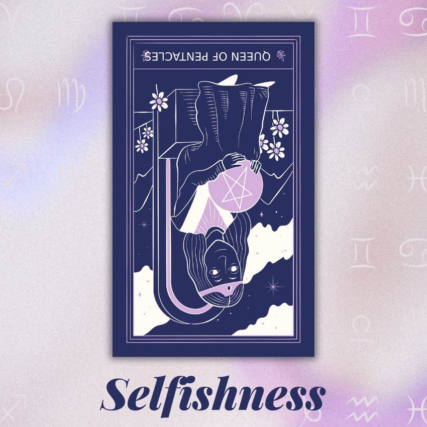 Lion 2025 horoscope tarot reine de février pentacles inversés