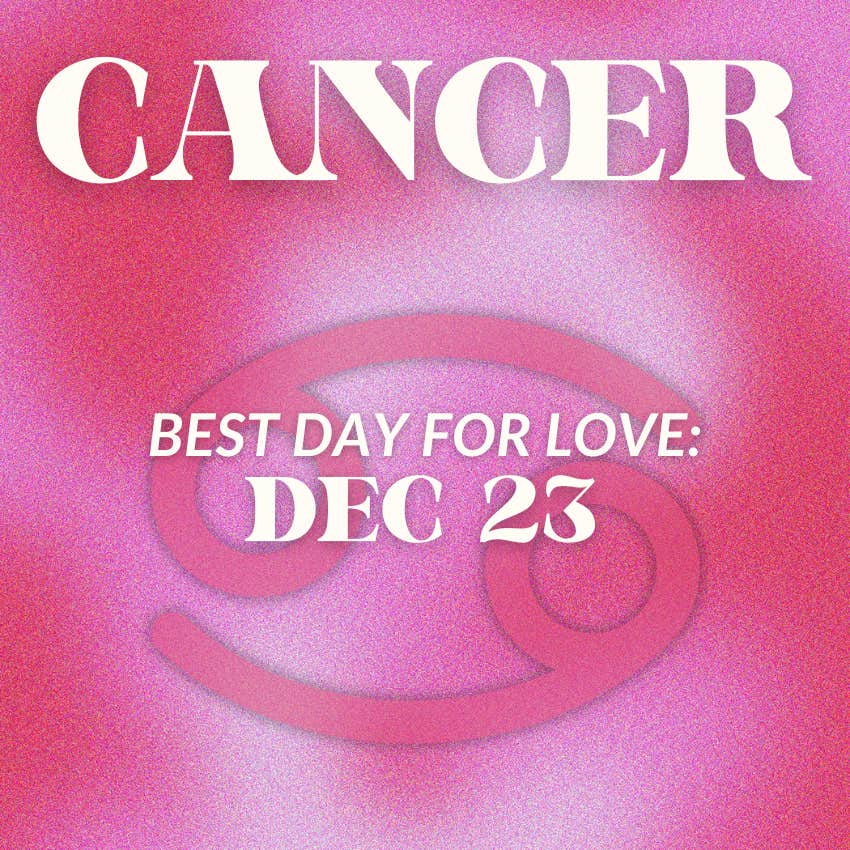 Horoscope hebdomadaire d'amour contre le cancer du 23 au 29 décembre 2024