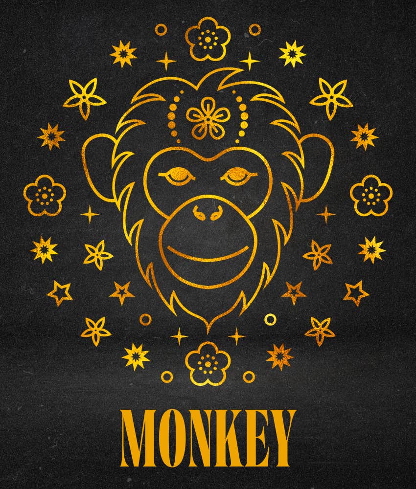 Signe du zodiaque chinois du singe du singe