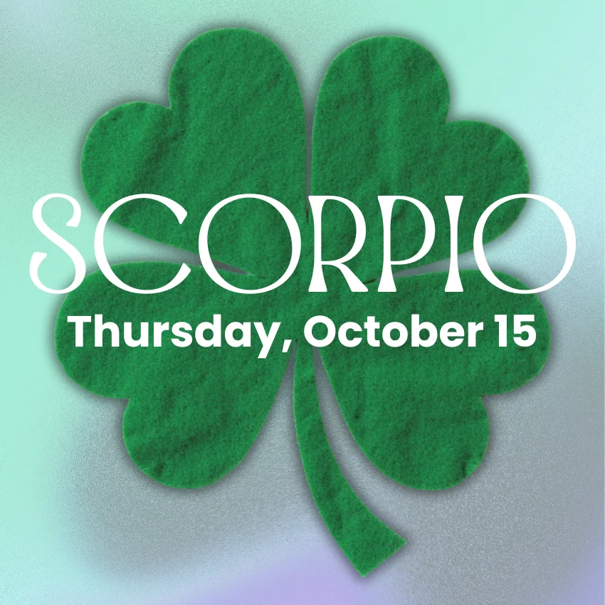 signe du zodiaque scorpion jour le plus chanceux mois 15 octobre 2026